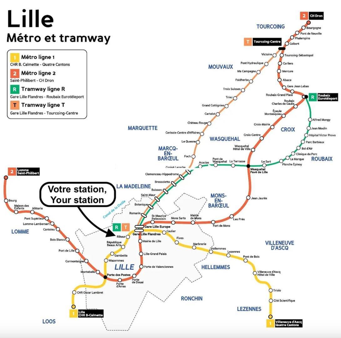 شقة Duplex In The Heart Of Old Lille Terrace + Parking المظهر الخارجي الصورة